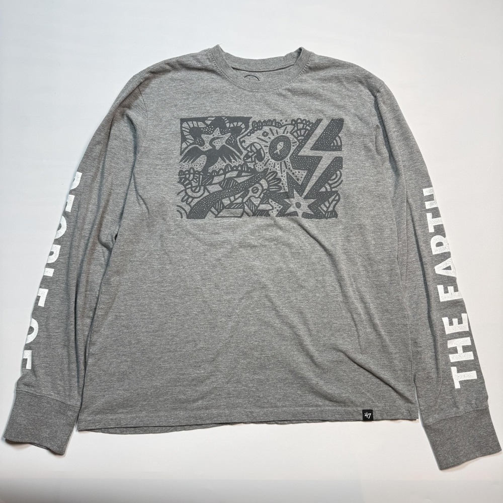 San Antonio Spurs Shirt Long Sleeve Mens Small NBA Basketball Patty Mills '47